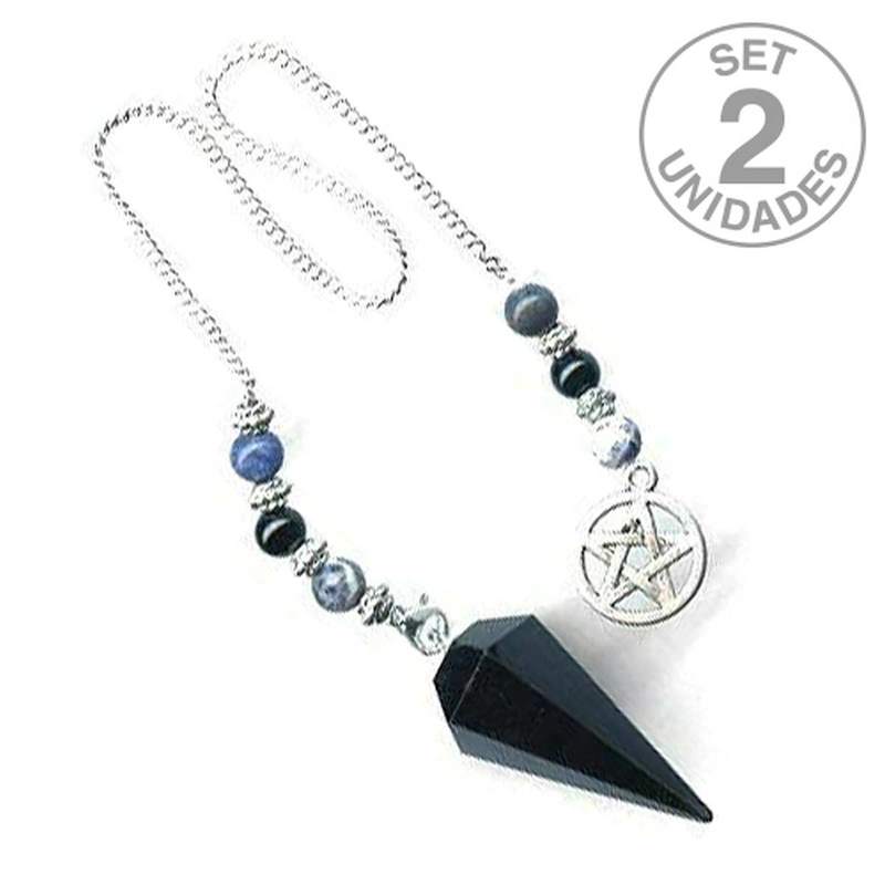 Péndulo Obsidiana. Set 2 Un.