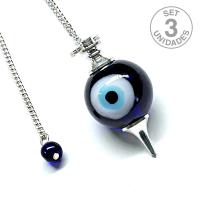 Péndulo Bola Ojo Turco. Precio set 3un