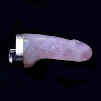 Colgante Cuarzo Rosa pene