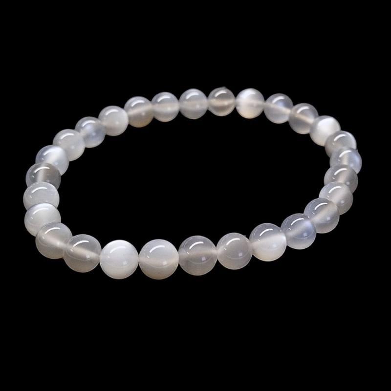 Pulsera Piedra Luna (Bola 6mm)