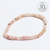 Pulsera Piedra Sol (Bola 4mm). Set 10 Un.