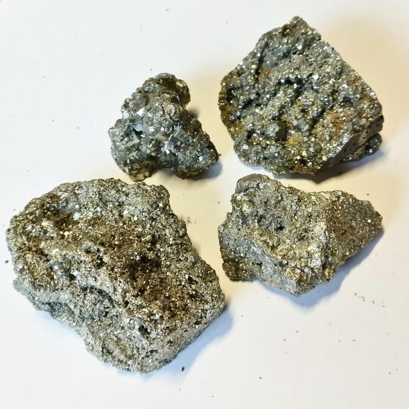 Pyrite Chispa une face taillée (Pérou). Prix par Kg