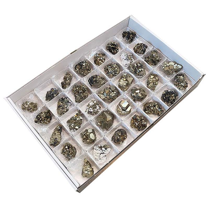Pyrite Octaédrique (Perou). Lot 35 pièces