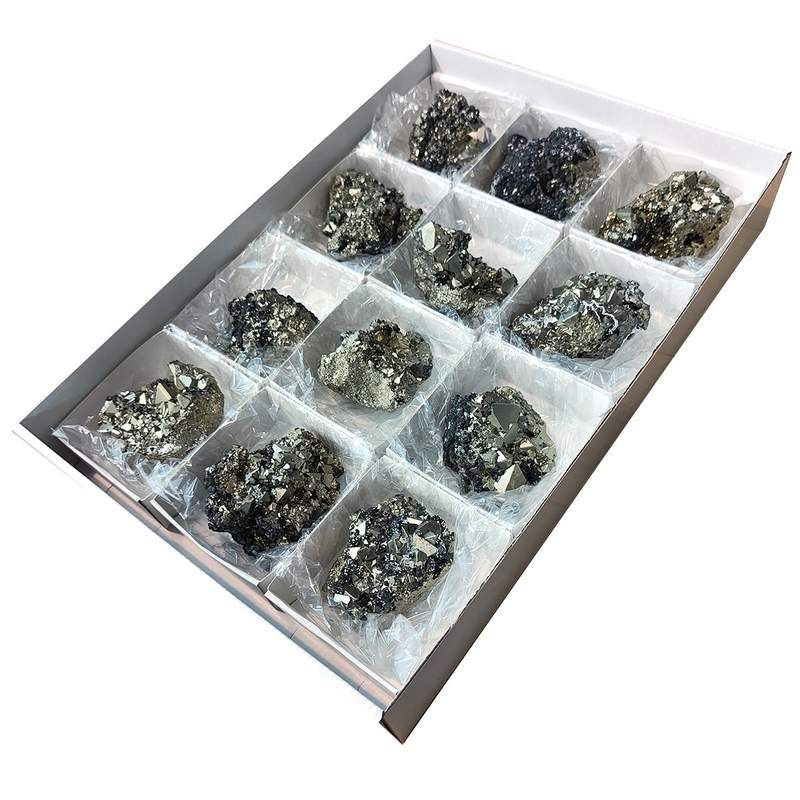 Pyrite Octaédrique (Perou). Lot 12 pièces