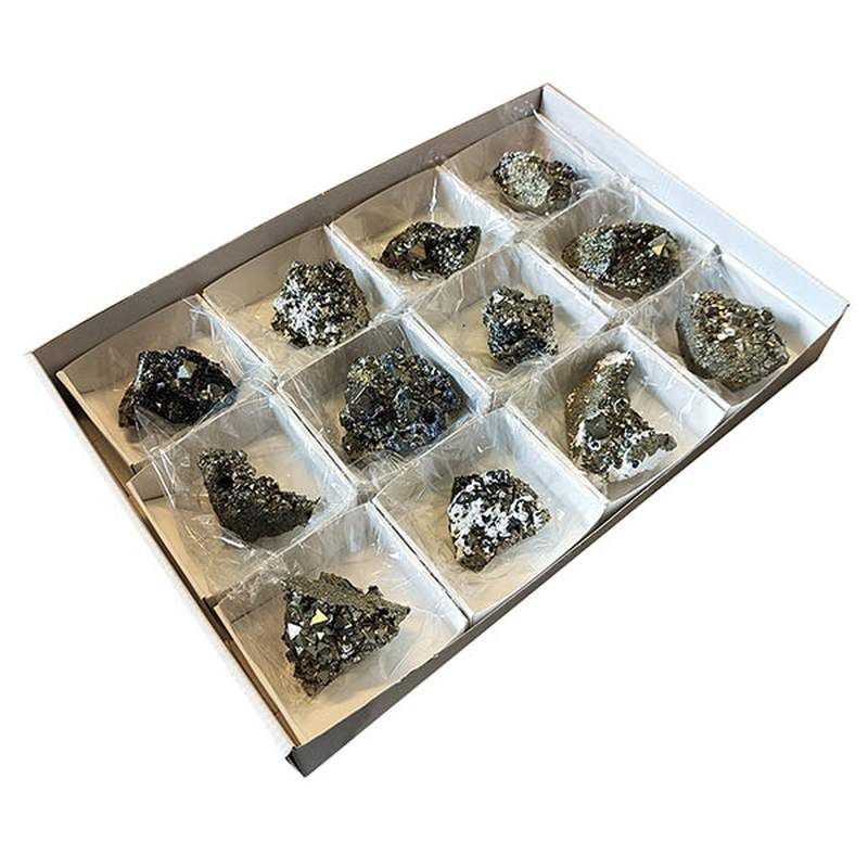 Pyrite Octaédrique (Perou). Lot 12 pièces