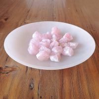 Plato/cargador con Cuarzo Rosa (38cm.)