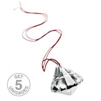 Prisma Feng Shui Cristal 20mm. Set 5 Un.