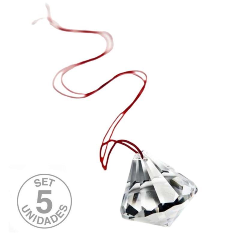 Prisma Feng Shui Cristal 20mm. Set 5 Un.