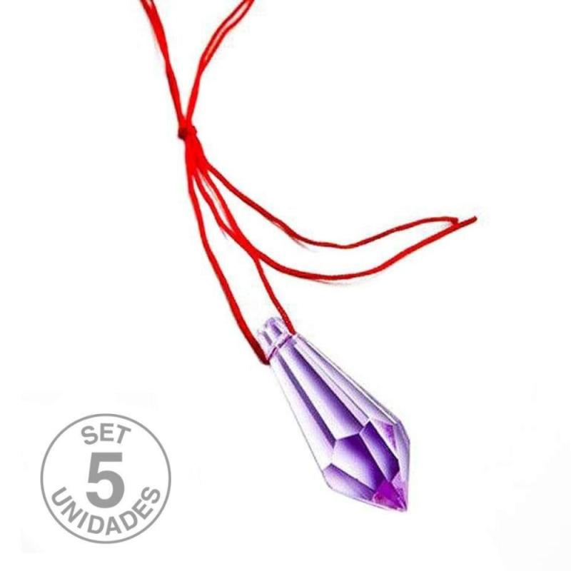 Purple Feng Shui Prism. Set 5 Un.