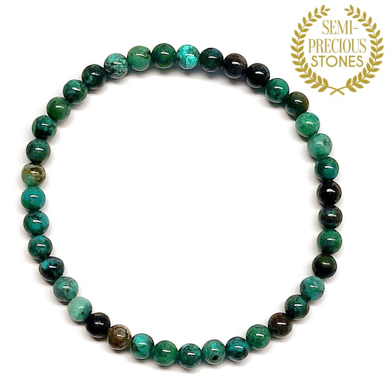 Chrysocolla Bracelet (Ball 4mm)