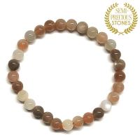 Pulsera Piedra Luna (Bola 6mm)