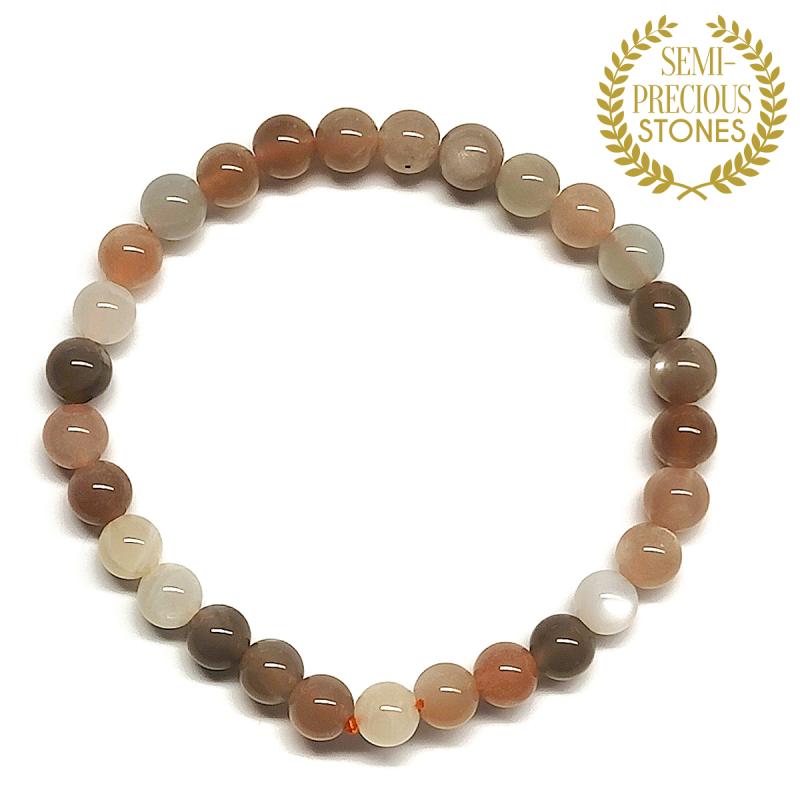 Bracelet Pierre de Lune (Boule 6mm)