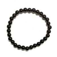 Pulsera Ágata Negra (Bola 6mm)