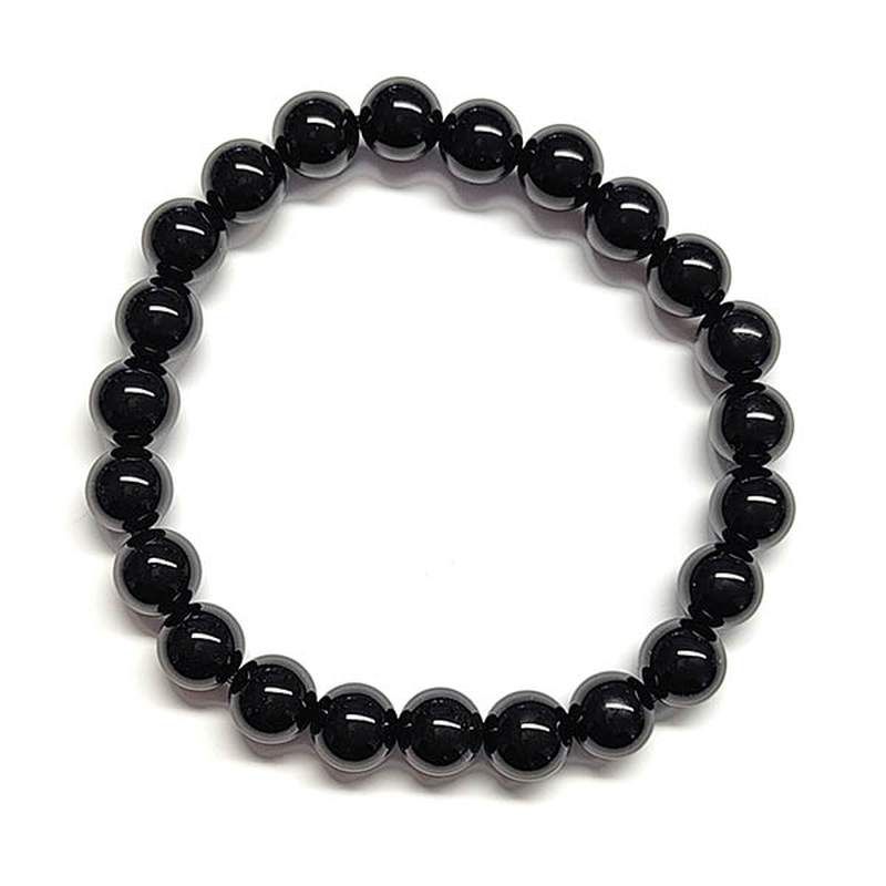 Black Agate Bracelet (Ball 8mm)