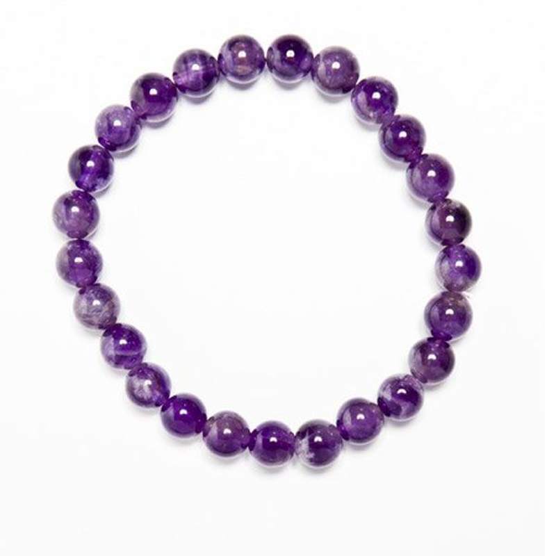 Bracelet Amethyst (8mm Ball)