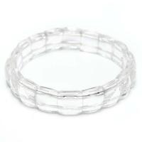 Pulsera Cristal de Roca Cuadrada Facetada