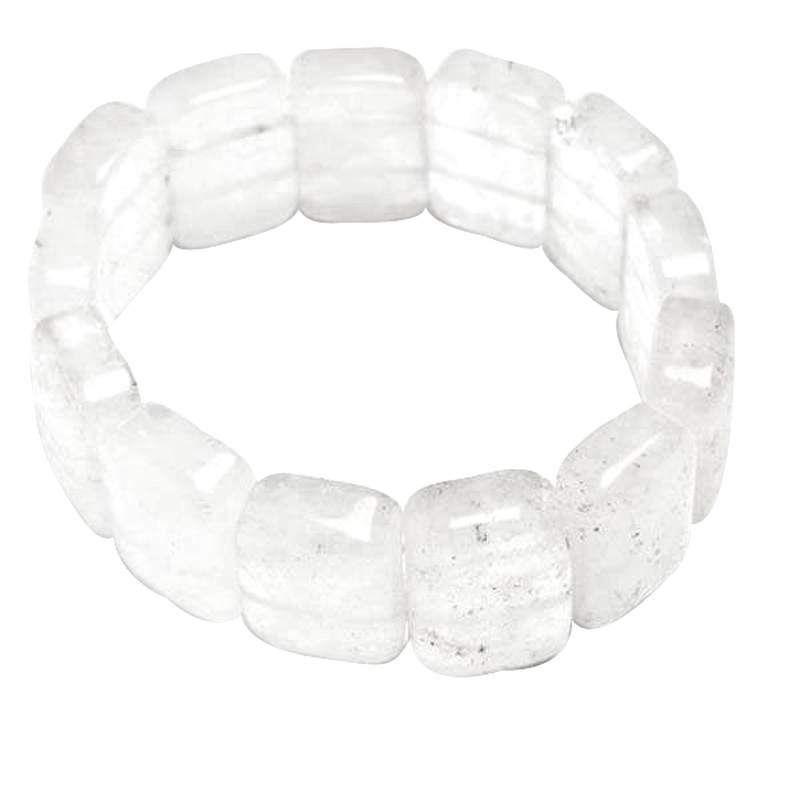 Pulsera Cristal de Roca Cuadrada