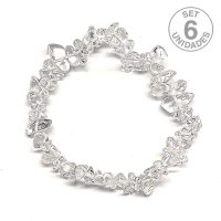 Pulsera Chip Cristal de Roca. Set 6 Un.