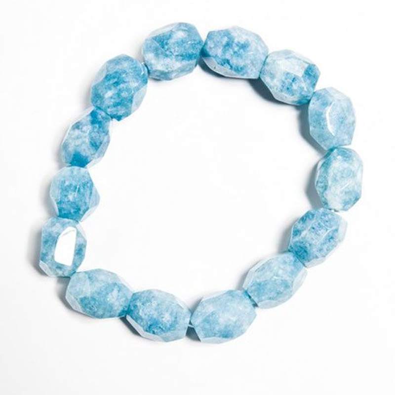 Pulsera Cuarzo Azul Irregular