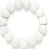 Pulsera Cuarzo Lechoso Bola 12mm