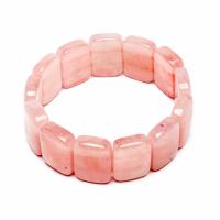 Pulsera Cuarzo Rosa Cuadrada