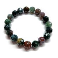 Pulsera Agata India Bola 10mm facetada.