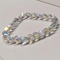 Pulsera Cristal Iridiscente facetada (Bolas 6mm). Set 3 Un.