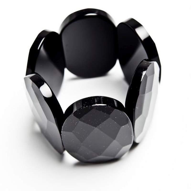Pulsera Facetada Ónix