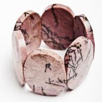 Pulsera Facetada Rodonita