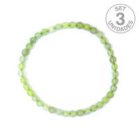 Pulsera Jade Bola 4 mm. Set 3un