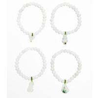 Pulsera Jade Bola 8mm con motivos colgantes. Set 4 unidades