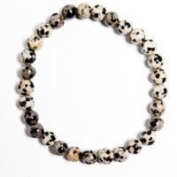 Pulsera Jaspe Dálmata Bola 6mm