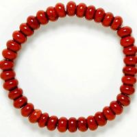 Pulsera Jaspe Rojo Botón