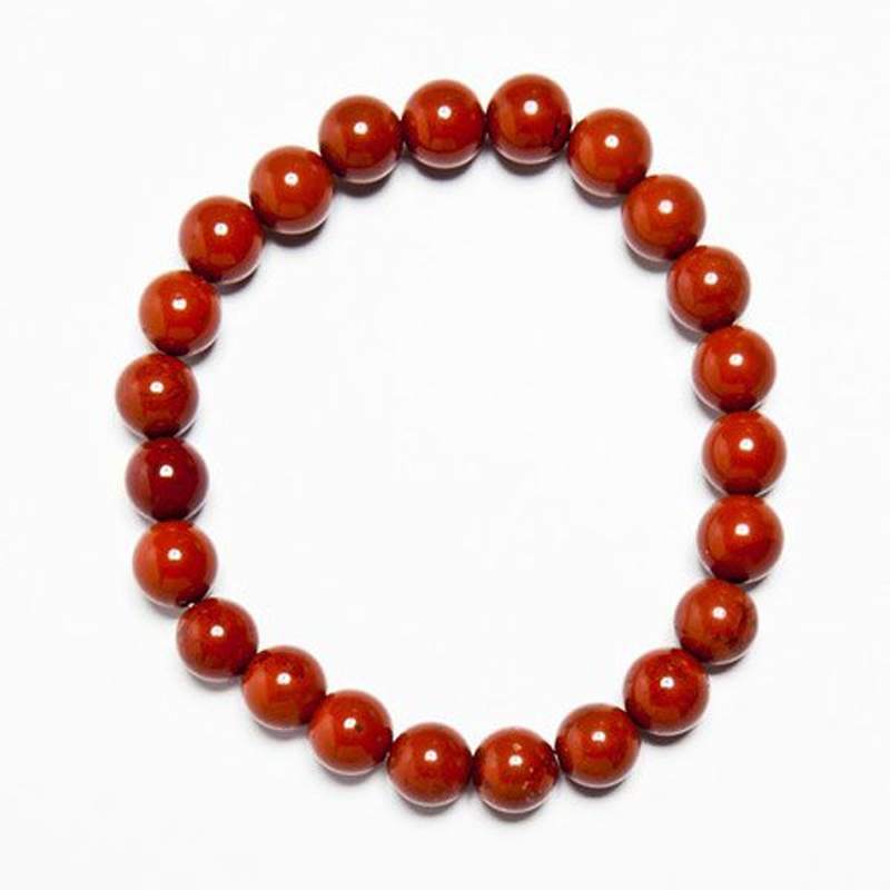 Pulsera Jaspe Rojo Bola 8mm