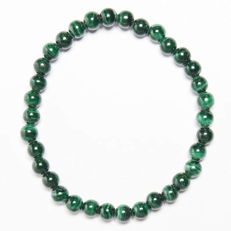 Bracelet Malachite (Boule 6mm)
