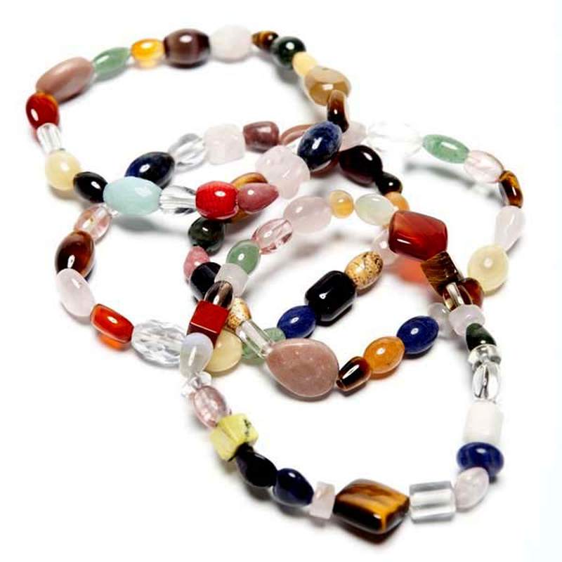 Pulsera Mineral surtido y forma variada (Set 5 unidades)