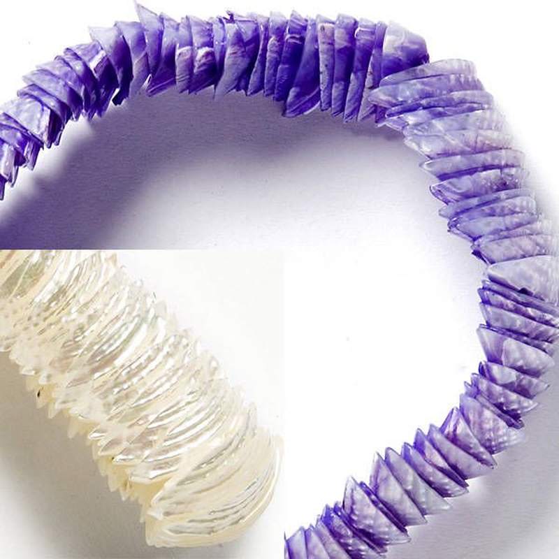 Bracelet Nacre Demi-Lune Mini. Set 4un