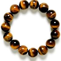 Pulsera Ojo de Tigre Bola 12mm