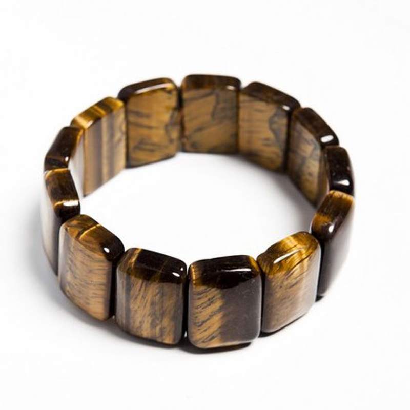 Pulsera Ojo de Tigre cuadrada