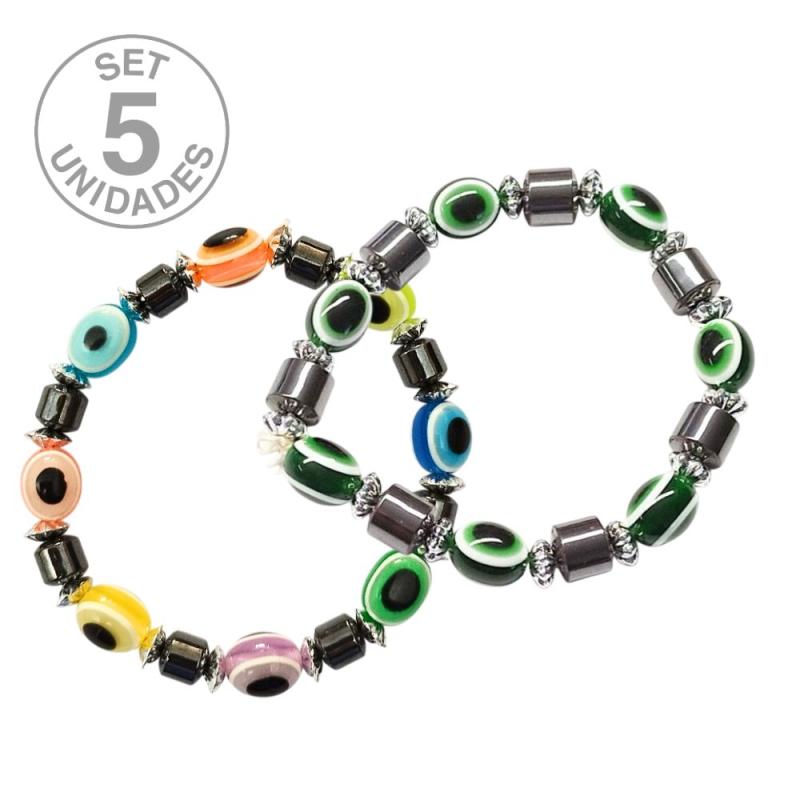 Pulsera Ojo de Turco. Set 5 Un.