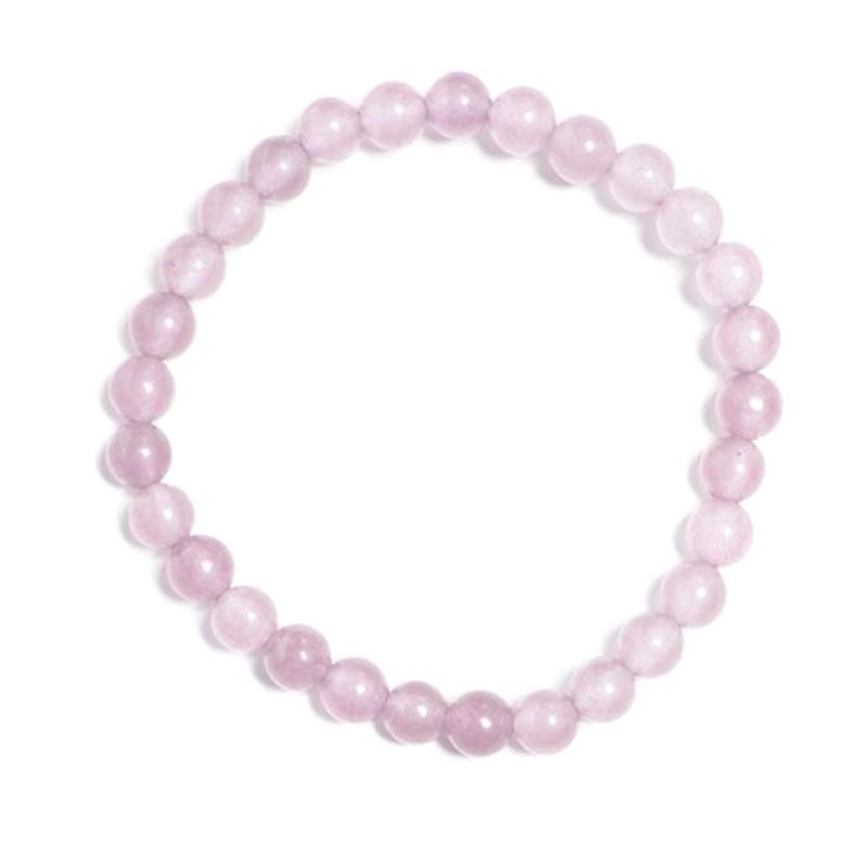 Rose Quartz 6mm Ball Bracellet. Set 3 Un.