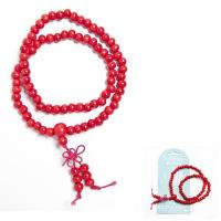 Pulsera Madera Roja Doble