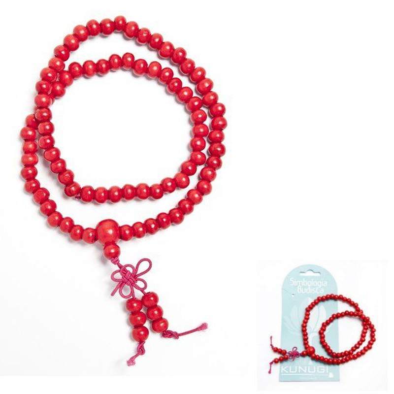 Pulsera Madera Roja Doble