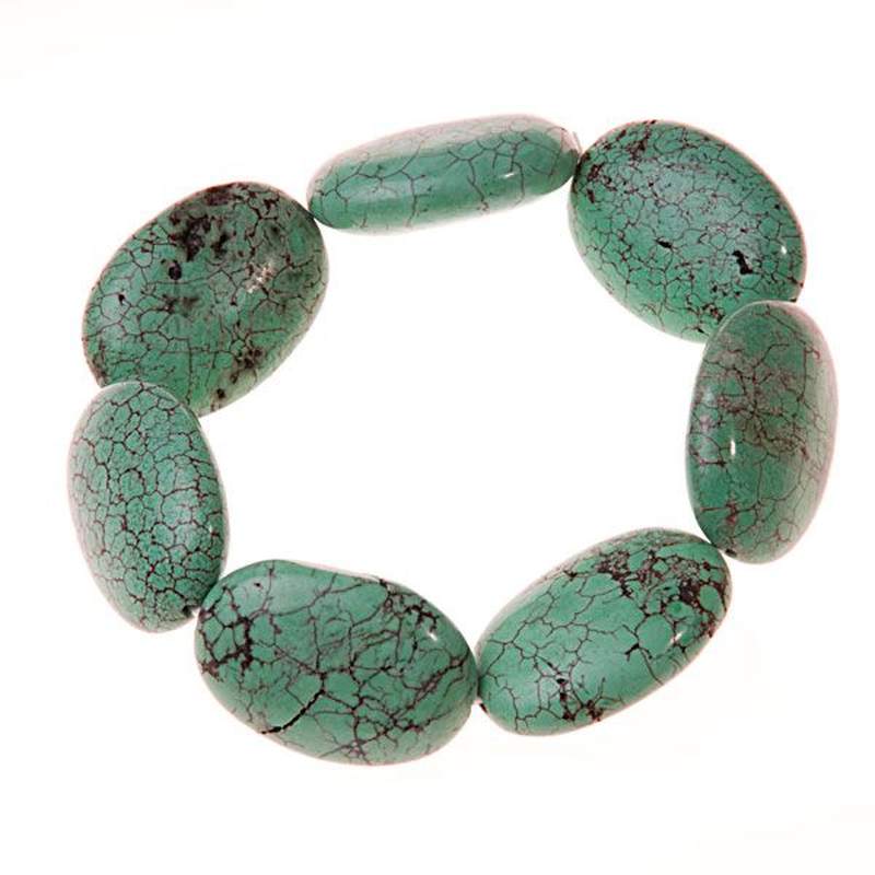Pulsera Turquesa Imitación Plana