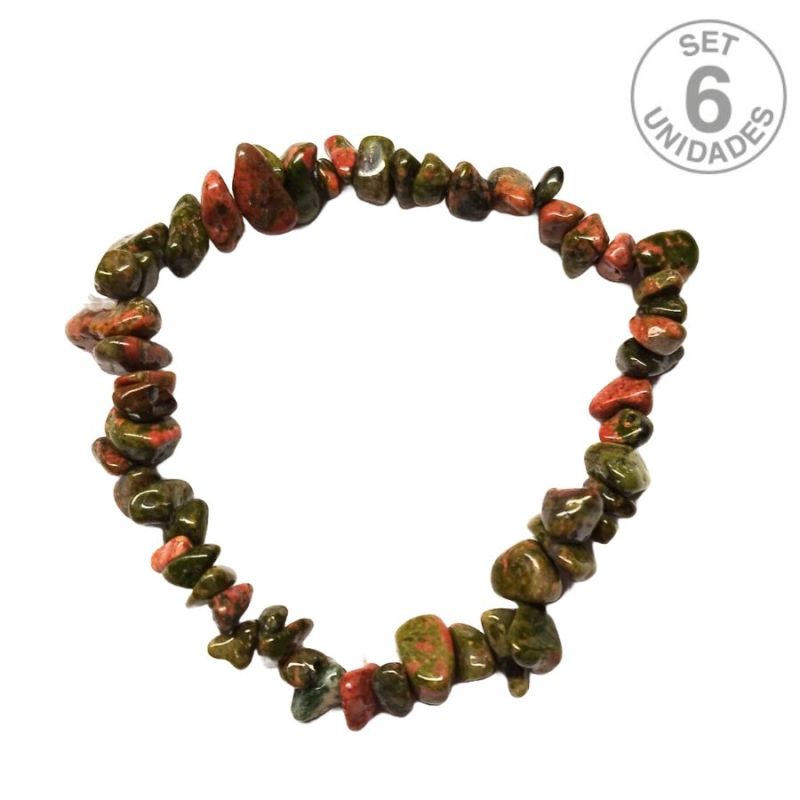 Pulsera Chip Unakita. Set 6 Un.