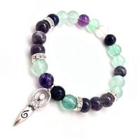 Pulsera Amuleto Diosa (Bolas 8mm)