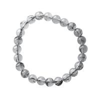 Pulsera Cuarzo con Turmalina (Bola 6mm)