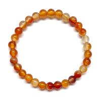 Pulsera Carneola (Bola 6mm). Set 3 Un.