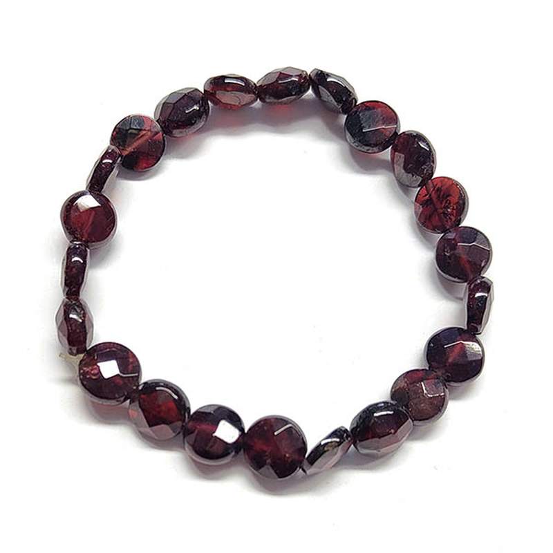Pulsera Granate Facetado.