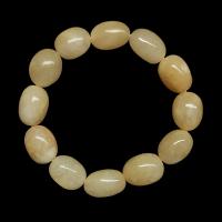 Pulsera Jade Amarillo Rodado